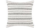 Cierra Striped Pillow 20x20 Ivory/Black