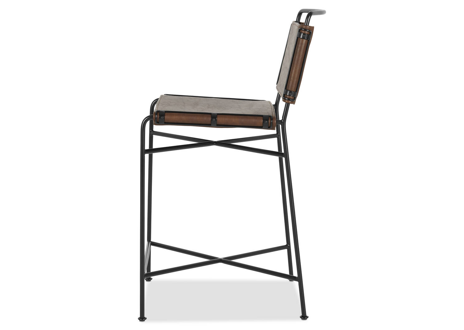 Tabouret Emmory -Como brun