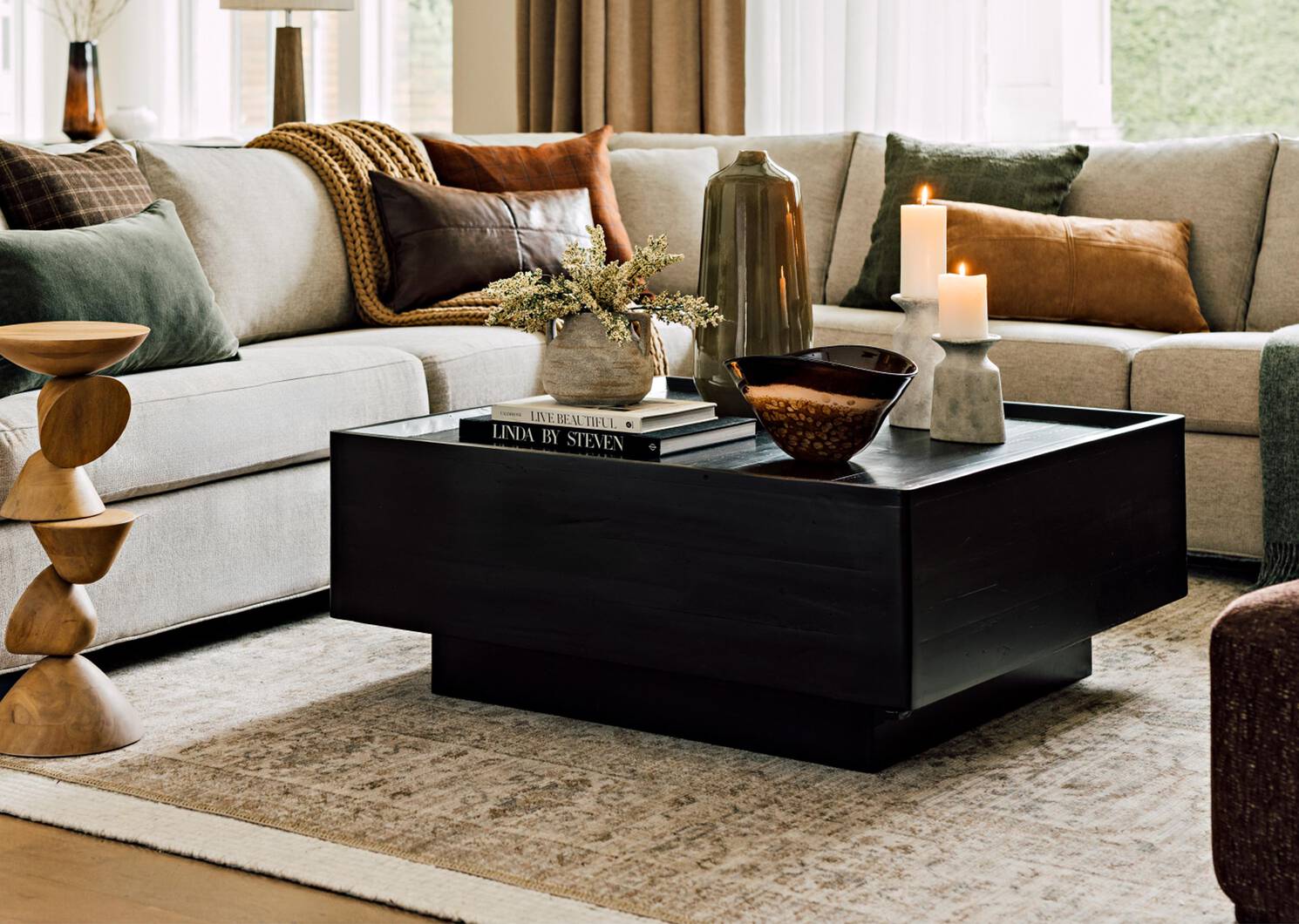 Table basse Ernesto -Ayer charbon