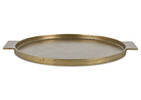 Plateau rond Corbyn laiton antique