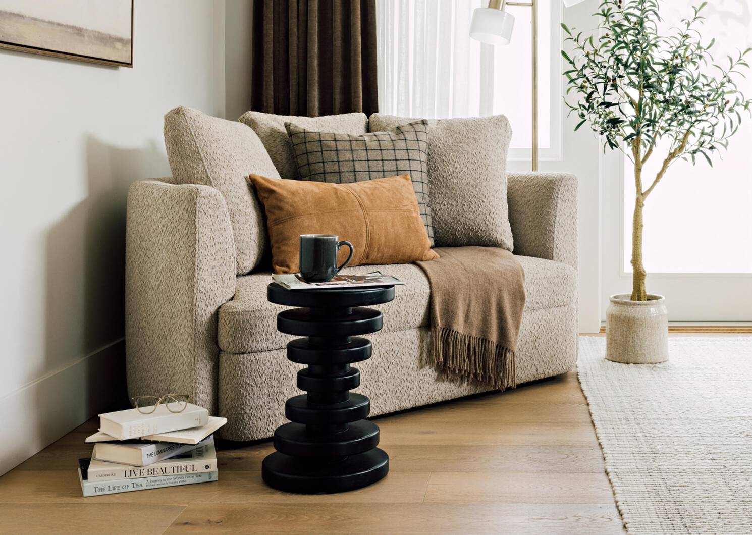 Elodie Accent Table -Tasmen Coal