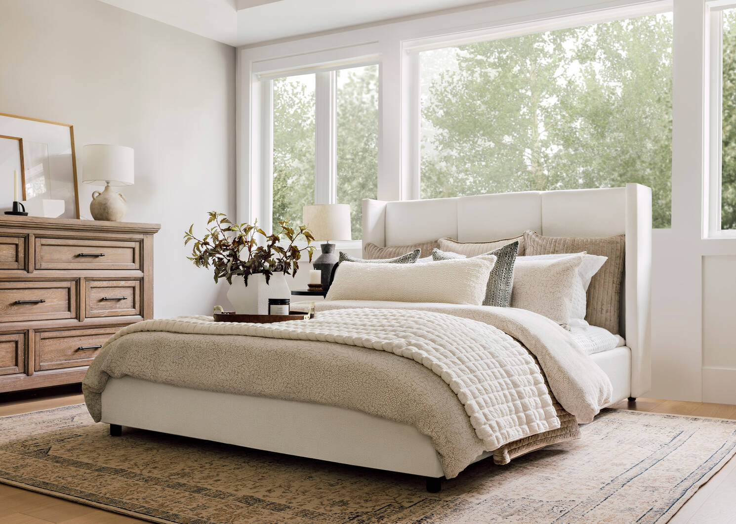 Catrin Cotton Duvet Sets Tan/Ivory