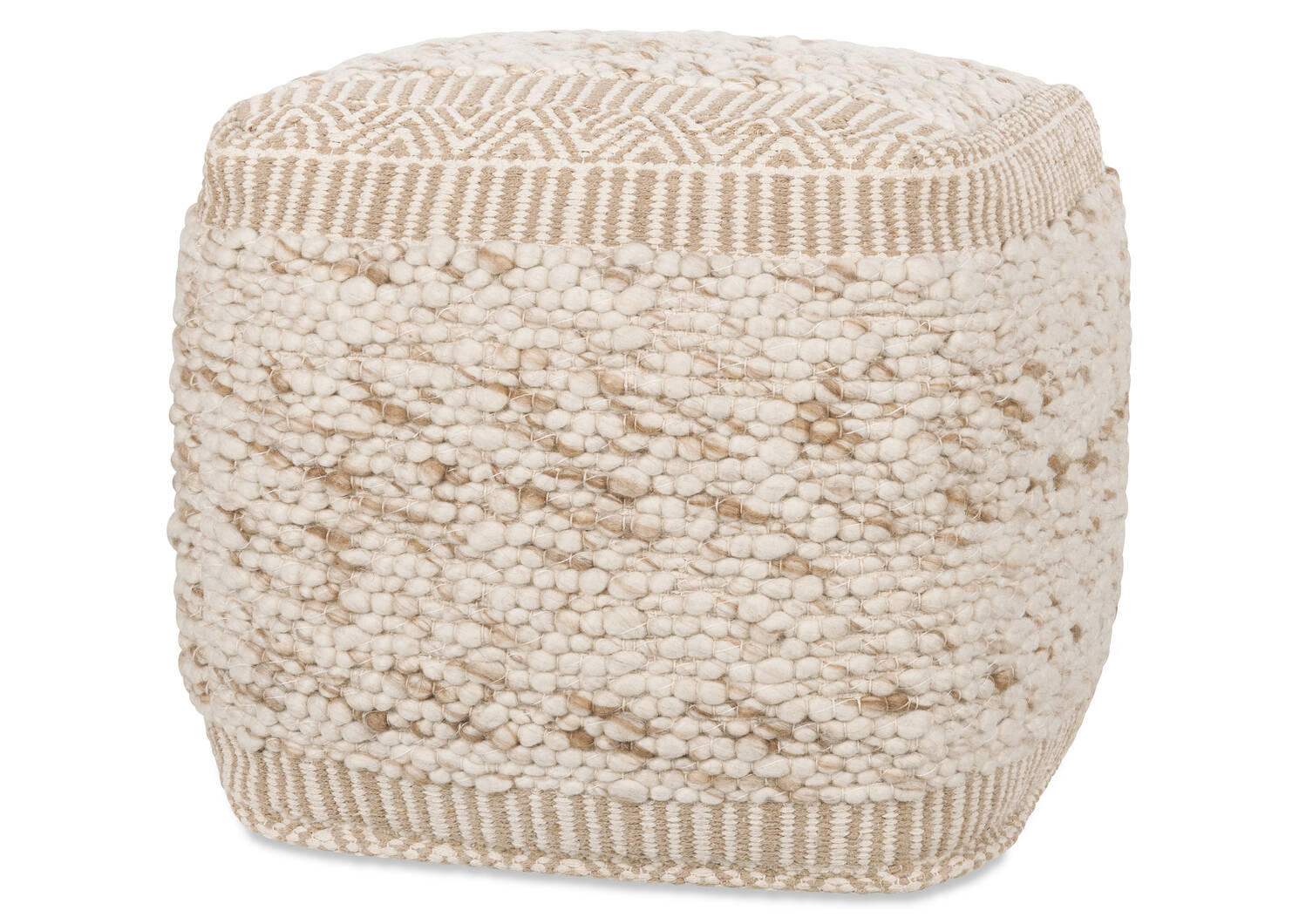 Seth Pouf Ivory/Natural