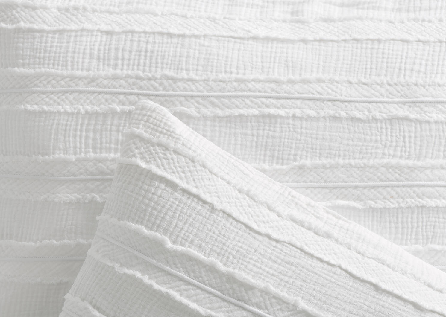 Umbria Cotton Duvet Set Queen Ivory