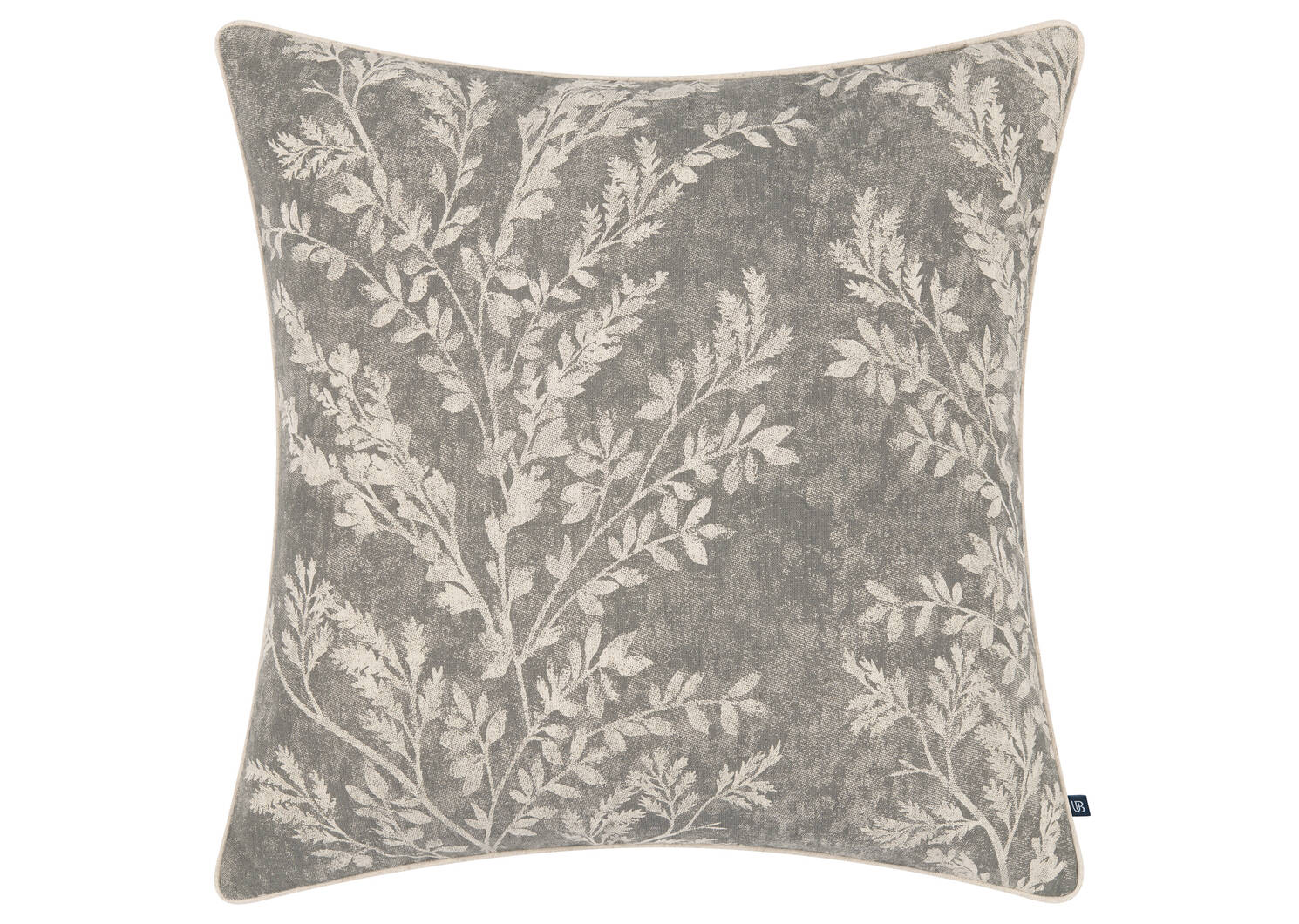 Coussin en coton Lydia 20x20 gris/sable