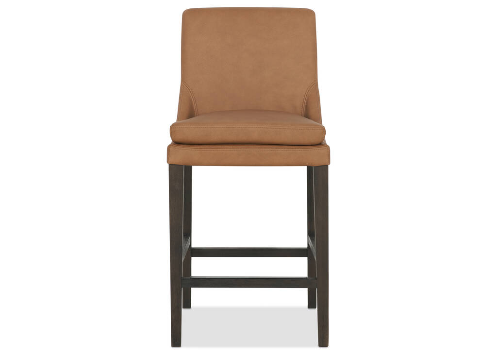 Tabouret en cuir Maurizio -Torino argile