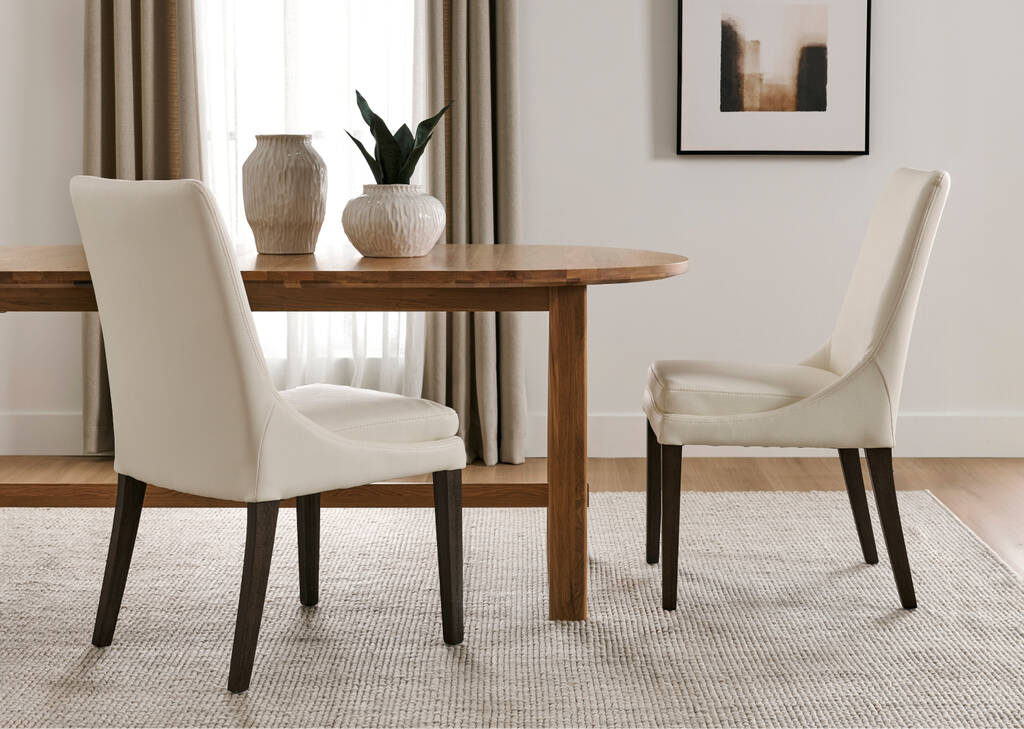 Chaise Murdoch -Becca crème/vison