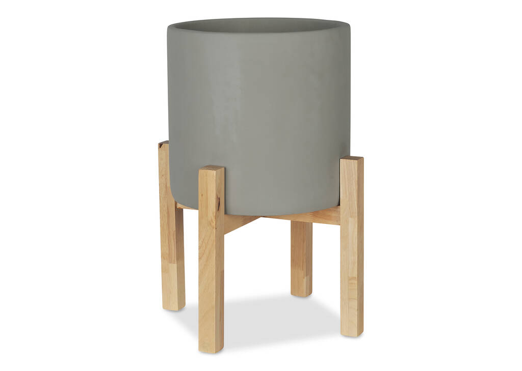 Grand cache-pot sur pieds Adah gris