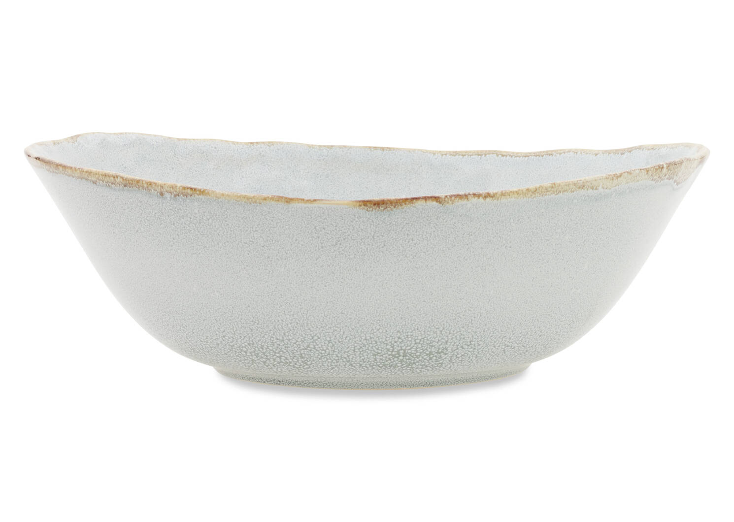 Crofton Glazed Serving Bowl Light Gre