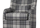 Coventry Swivel Armchair -Marta Charcoal