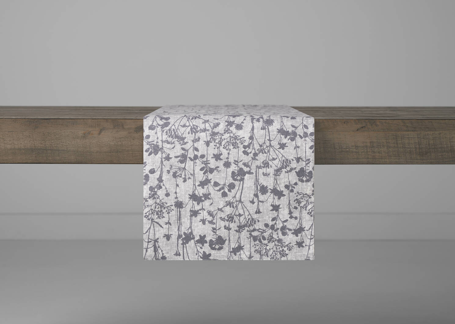 Chemin de table Erin ivoire/gris