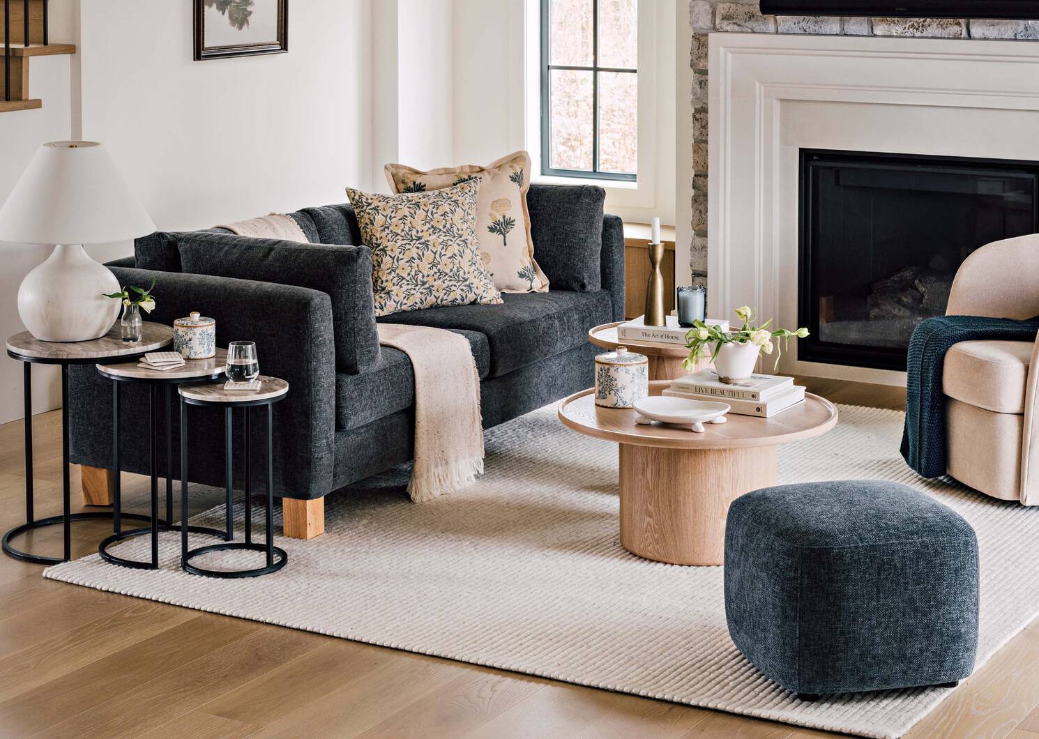 Repose-pieds Kodie -Bre denim