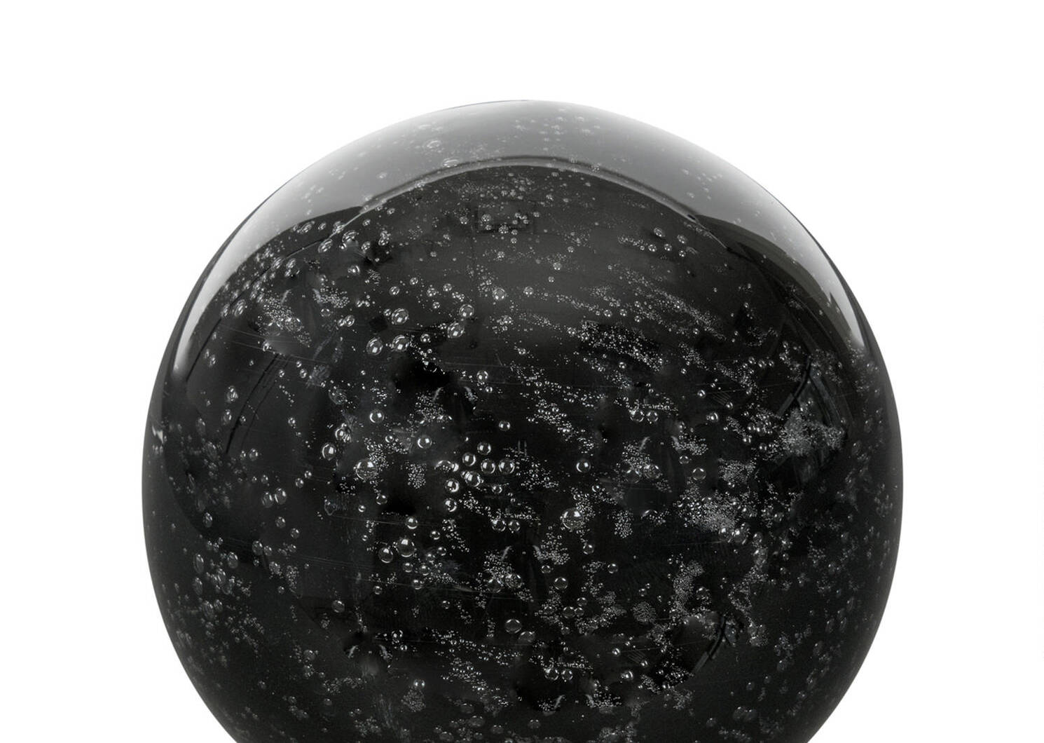 Petite boule en verre Anora noire