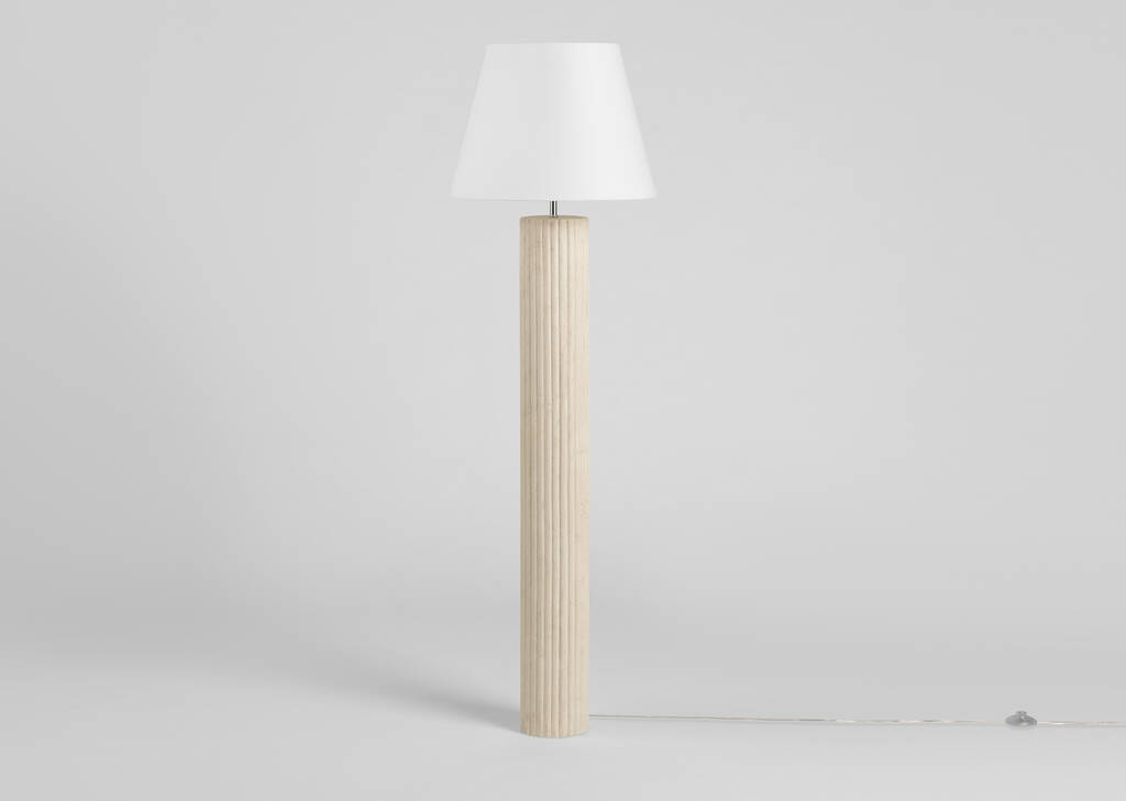 Lampe sur pied Minna ivoire
