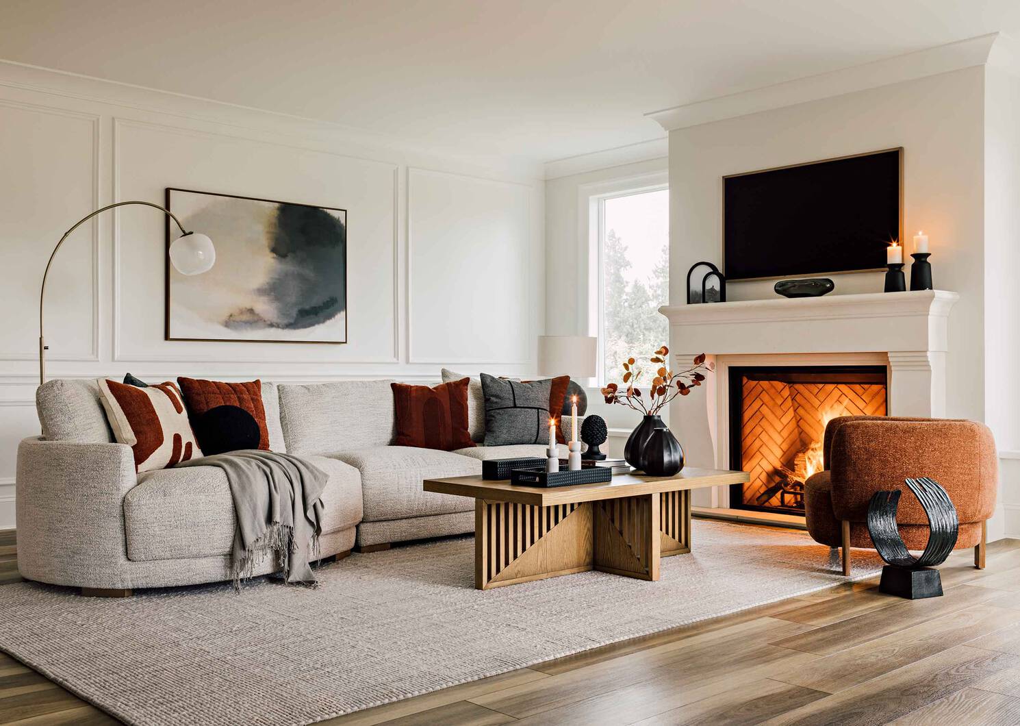 Crest Coffee Table -Darby Sesame
