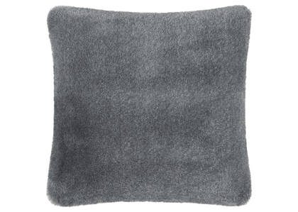 Kingston Faux Fur Pillow 20x20 Grey
