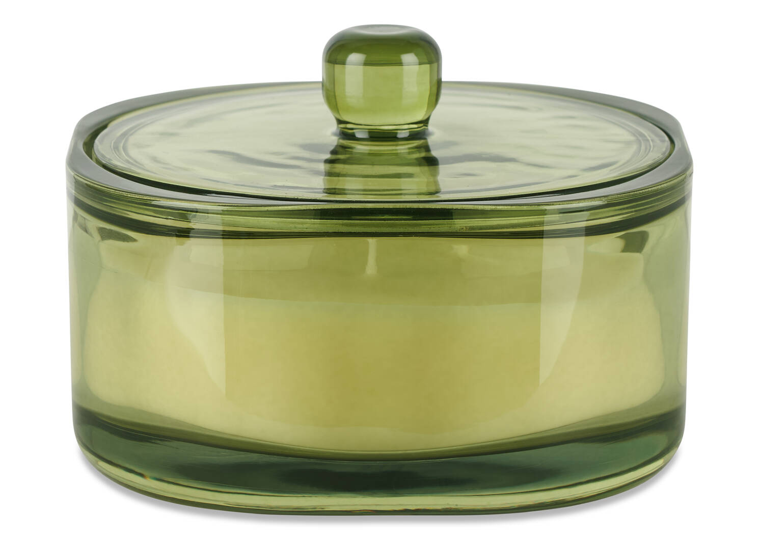 Grande bougie en pot Mimi verte