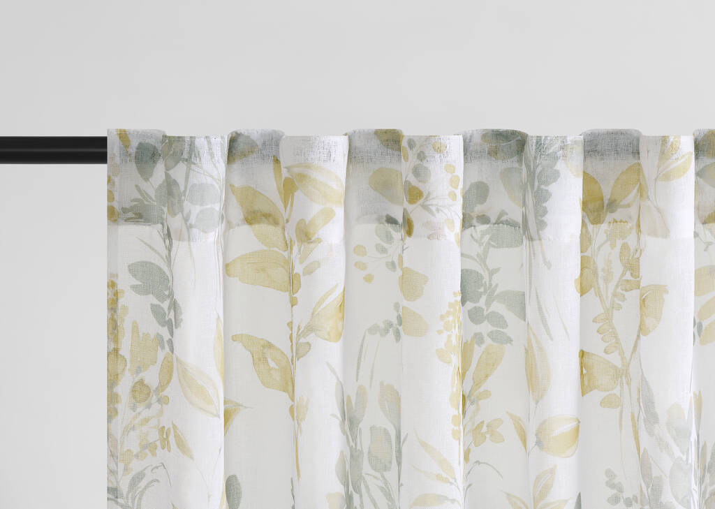 Voilage Amalia Meadow 96 po ivoire/multi