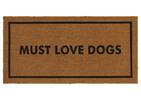 Must Love Dogs Doormat Natural