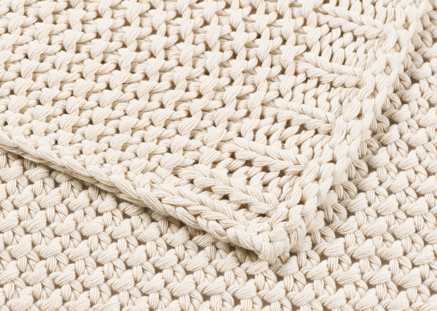 Kitt Cotton Throw Natural