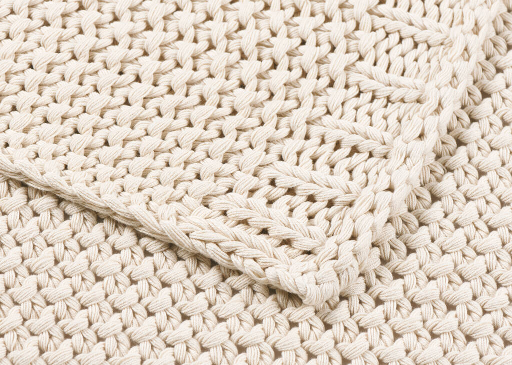 Jeté en coton Kitt naturel