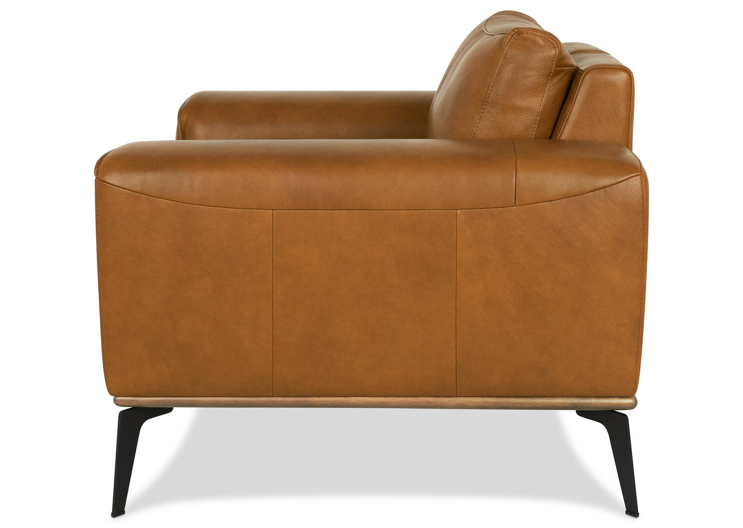 Fauteuil en cuir Alton -Mira cognac