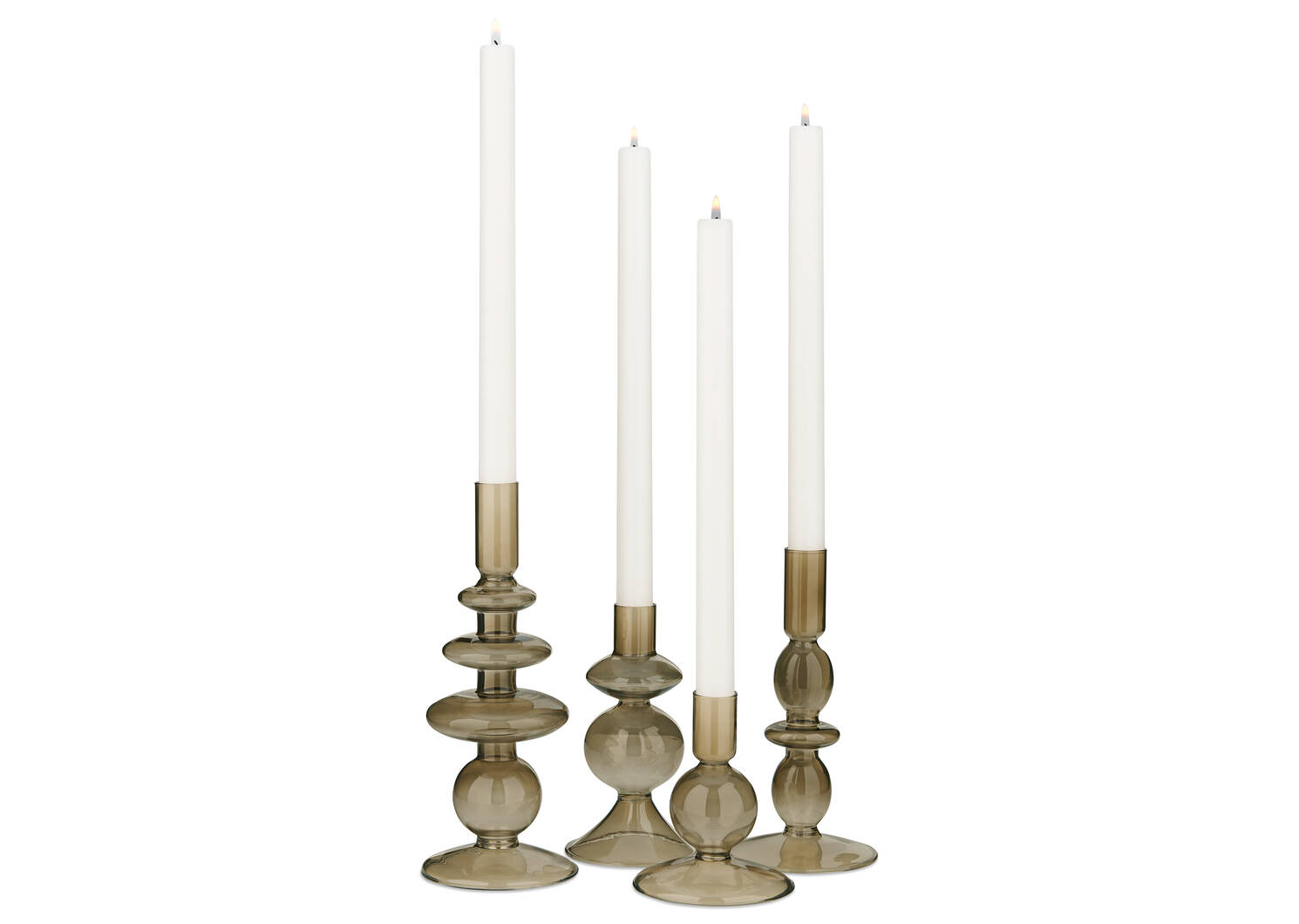 Bobbi Candle Holder Small Brown