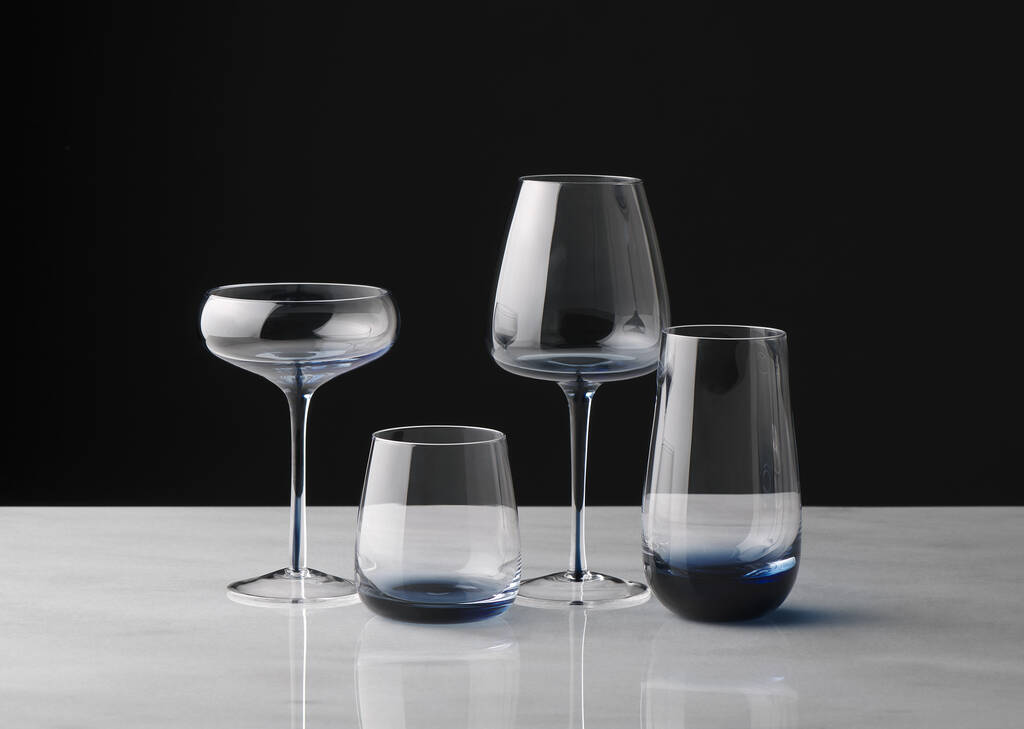 Collection de verres Maris transparents/bleus