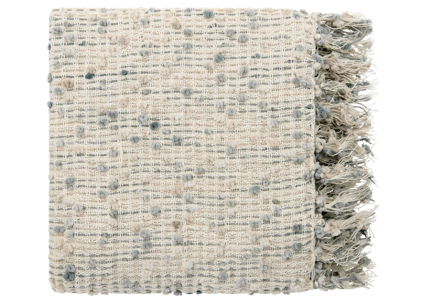Nola Throw Ivory/Blue/Grey/Sand