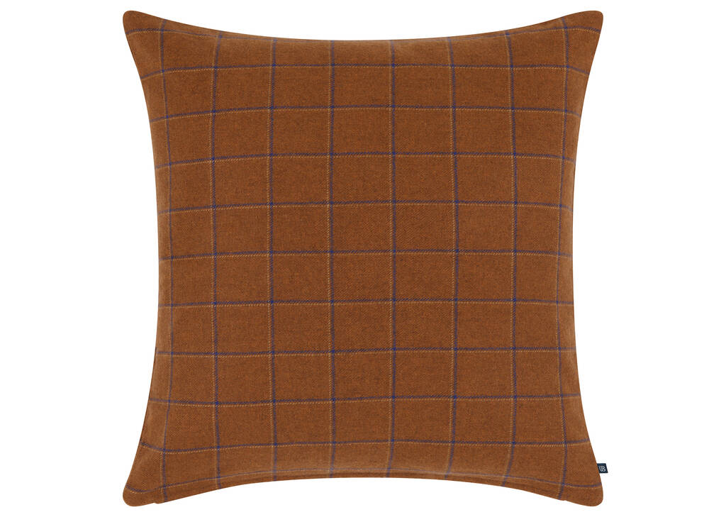 Kimble Plaid Pillow 20x20 Rust