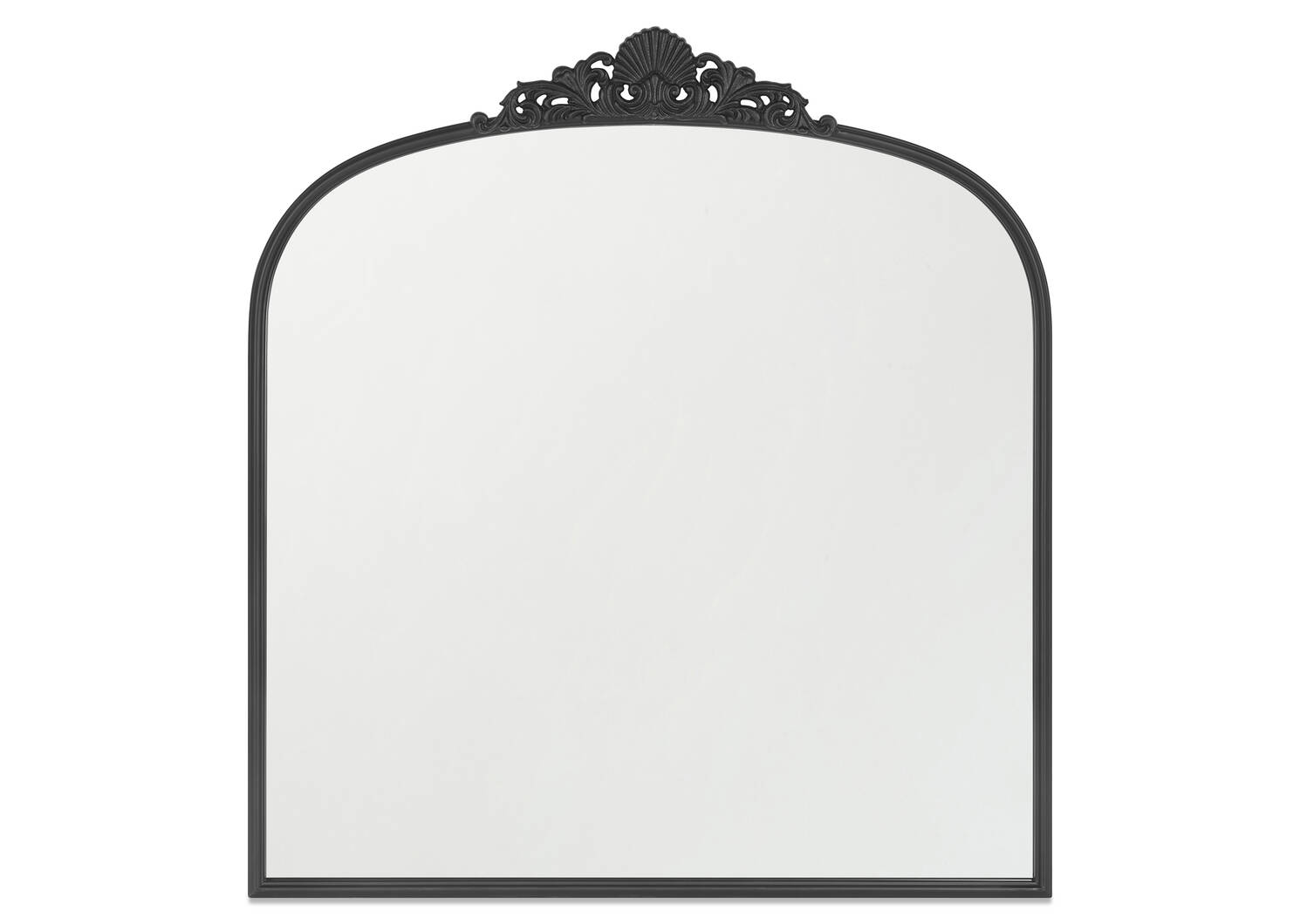 Miroir de cheminée Abigail noir