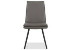 Chaise en cuir Spence -Rory charbon