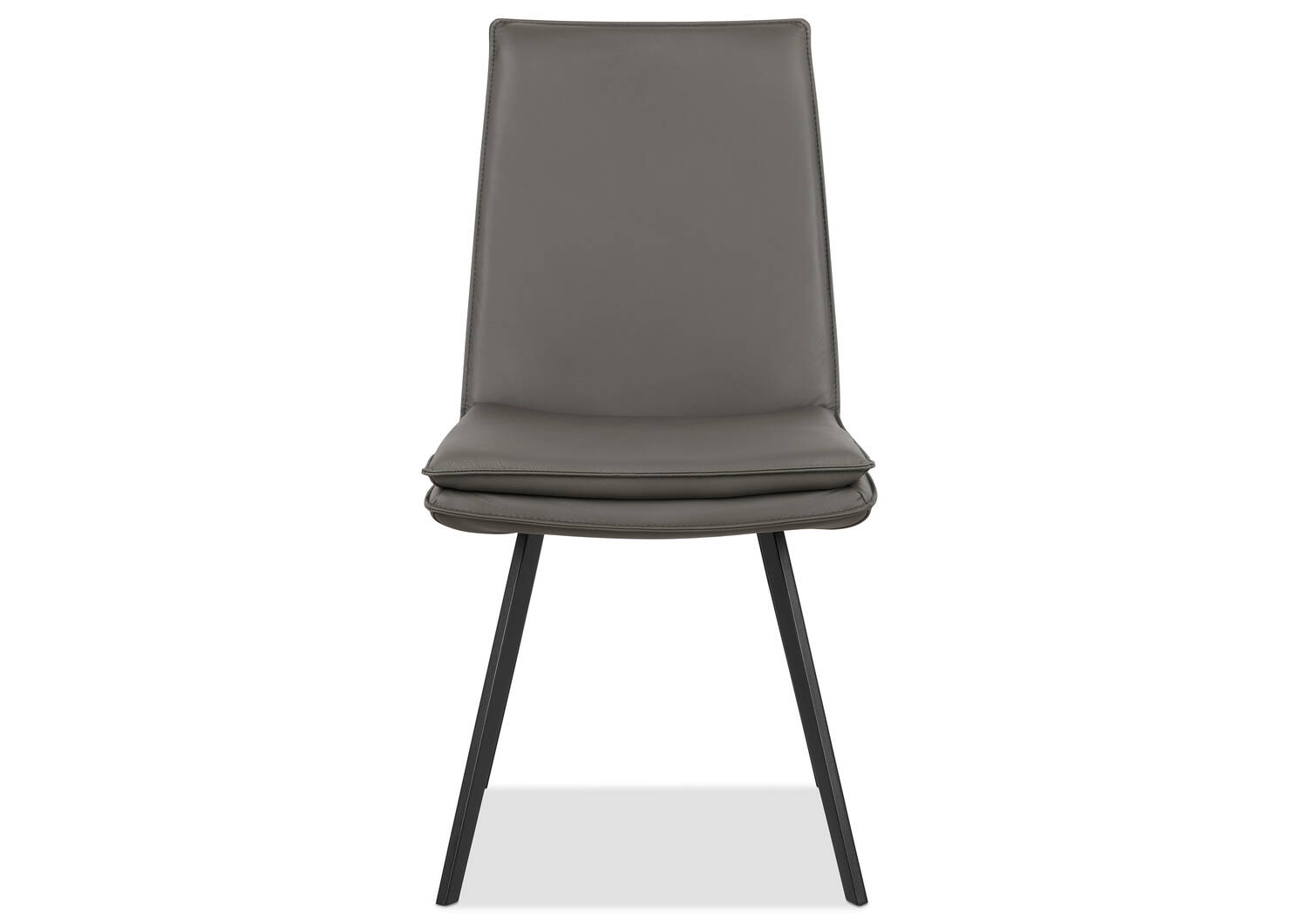 Chaise en cuir Spence -Rory charbon