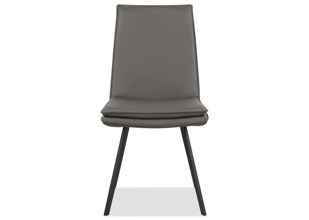 Chaise en cuir Spence -Rory charbon