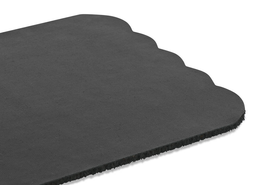 Cozy Up Scalloped Doormat Natural