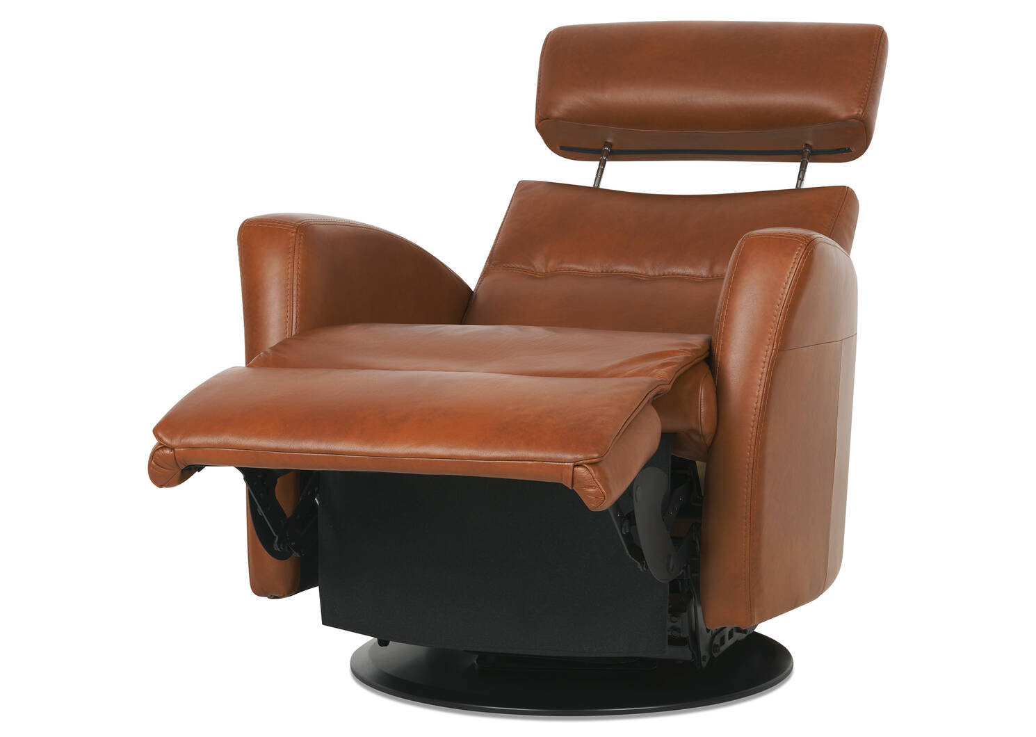 Jasper Leather Recliner -Sol Nutmeg