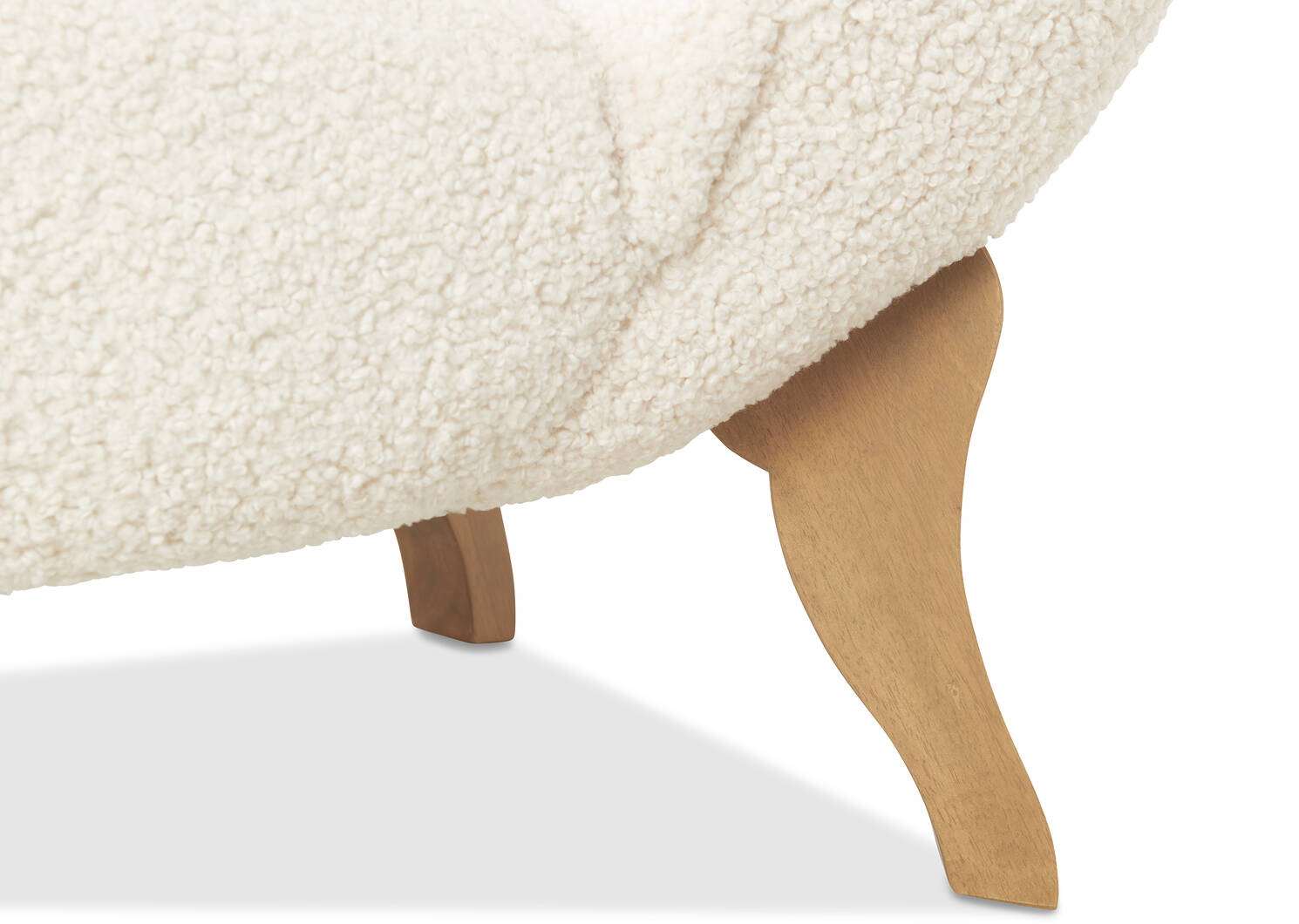 Fauteuil Emmy -Woolly ivoire