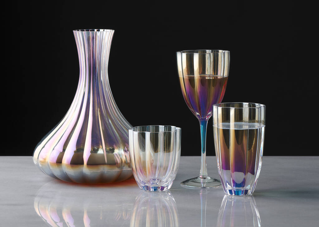 Phoebe Highball Glass Iridescent