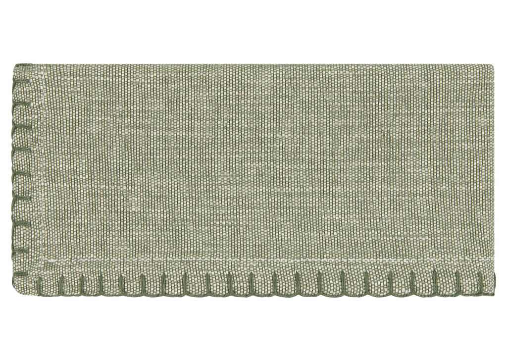 Ensemble de 6 serviettes Aria vert