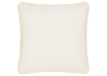 Perth Fringe Outdoor Pillow Ivory