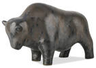 Clyde Bison Decor Grey