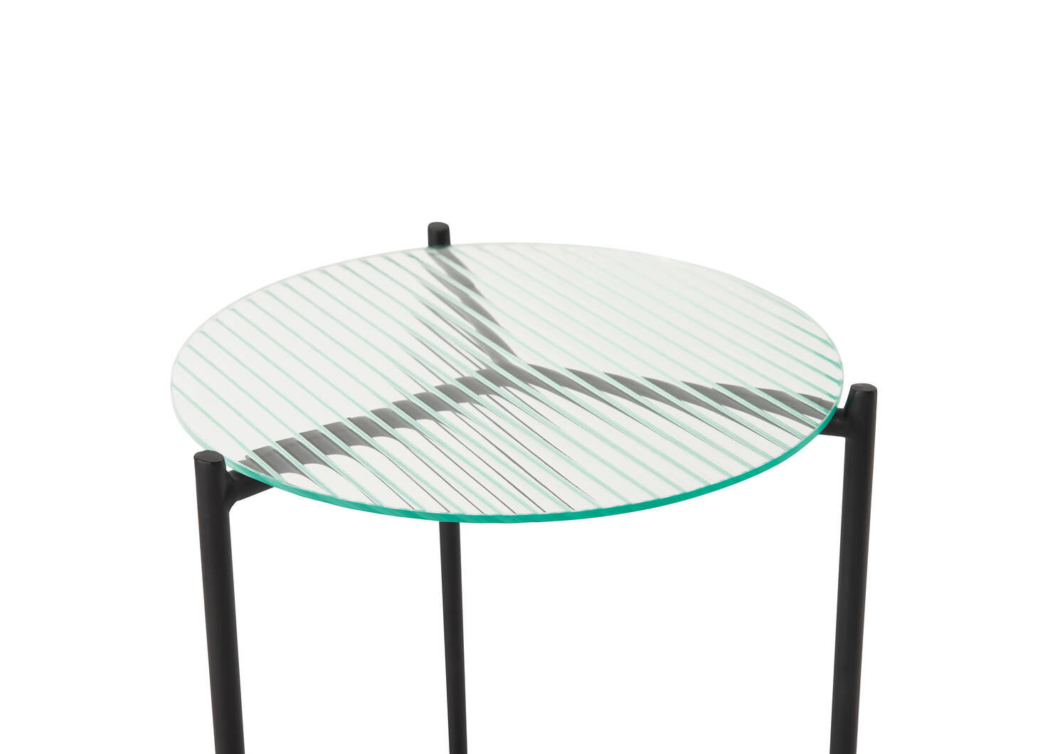 Ens. de tables d'appoint Ameliah -verre