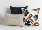 Clint Cotton Pillow 20x20 Navy