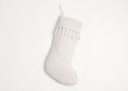 Bas de Noël en tricot Prue ivoire