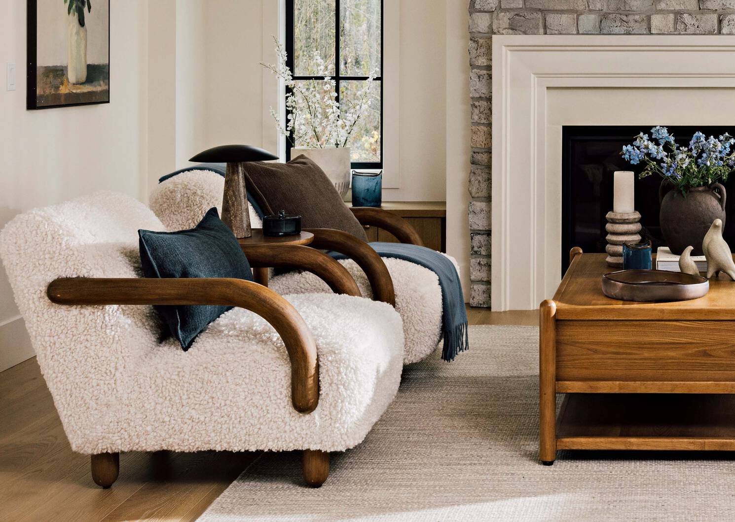 Liza Dancing Orchid Branch Ivory