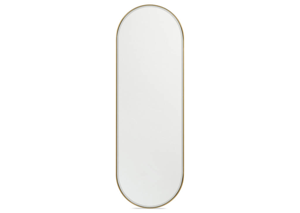 Erika Wall Mirror Oval Brass