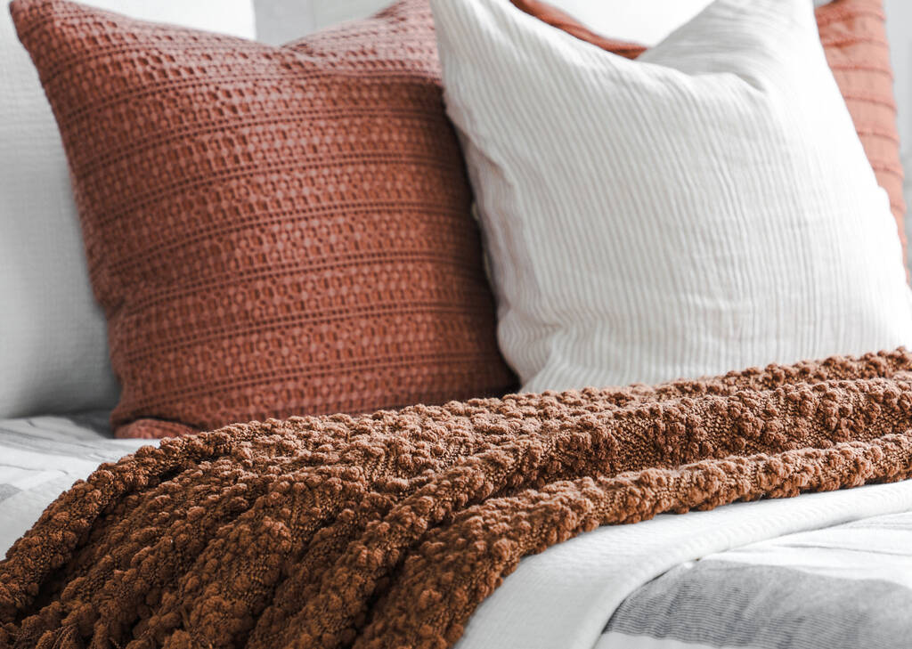 Coussin Moraga 20x20 terracotta