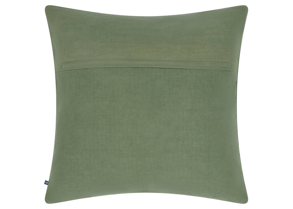 Coussin coton plis nerv Nixie 20x20 vert