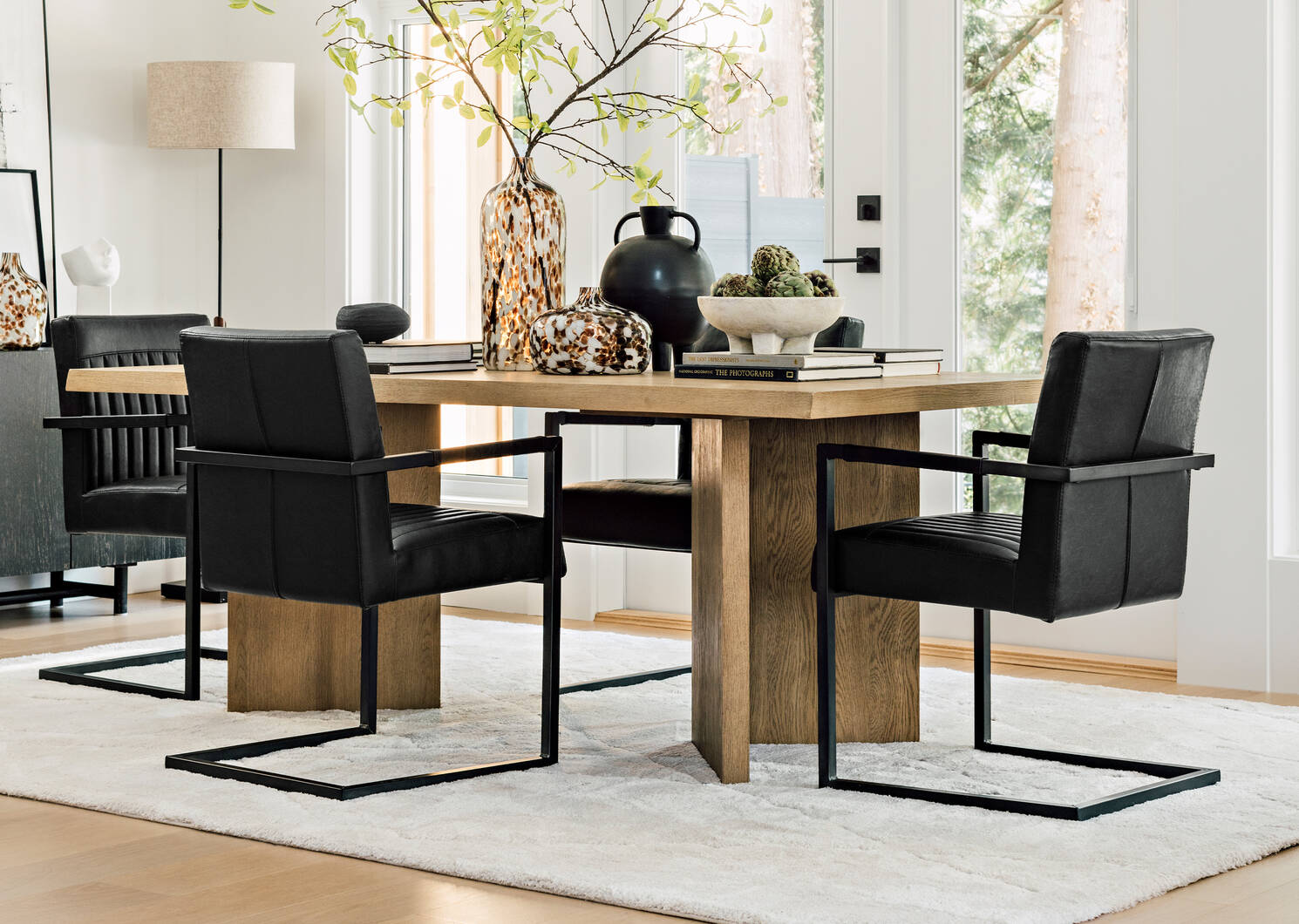 Barkley Arm Dining Chair -Scott Black