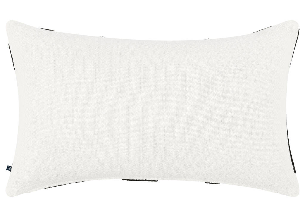 Coussin Roque 14x24 ivoire/noir